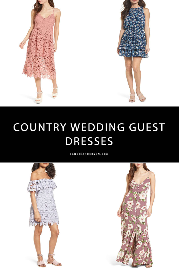 best country wedding guest dresses barn weddings can anderson blog style fashion trends lace floral print