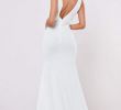 Saks Fifth Ave Wedding Dresses Fresh Bridesmaid White Sleeveless Low Back Maxi Dress