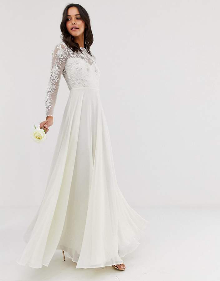 Asos Edition EDITION embroidered & beaded wedding dress