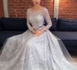Sample Sale Wedding Dresses Elegant Sample Sale Simple Gray Blue Lace Long Sleeve Wedding Dress