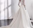 Satin and Lace Wedding Dresses New Elegant Tulle & Satin Bateau Neckline A Line Wedding Dress