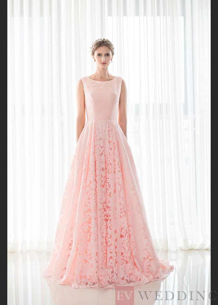 Beautiful A Line Floor Length Scoop Lace Evening Dress OD