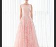 Scoop Neckline Wedding Dresses Elegant Beautiful A Line Floor Length Scoop Lace evening Dress
