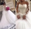 Second Hand Bridesmaid Dresses Awesome Discount Glamorous Long Sleeves Sheer Crew Neck A Line Wedding Dresses Puffy Tulle Lace Appliqued 2018 Church Bridal Gowns Pakistani Wedding Dresses
