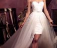 Second Wedding Dress Ideas Elegant Strapless Sweetheart Sheath Short Wedding Dress with Tulle