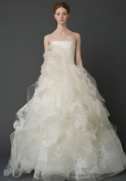 See Through Corset Wedding Dresses Beautiful Vera Wang