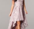 Semi formal Dresses for Wedding Elegant Lace High Low Sleeveless Semi formal Party Dress