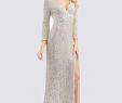 Semi formal Dresses for Wedding Guest Lovely Shiny V Neck Long Sleeve Sequin evening Party Dress