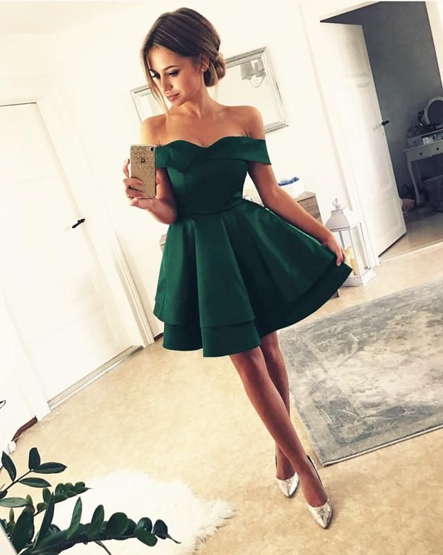 Semi formal Dresses Wedding Lovely Cute A Line F the Shoulder Satin Home Ing Dresses for