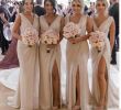 Sexy Dresses for A Wedding Inspirational 2019 Vestido Madrinha Slit Mermaid Bridesmaid Dresses Long Y Backless Wedding Party Dress 2018 V Neck Bride Maid Of Honor Gowns