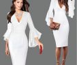 Sexy Dresses for Wedding Guest New Short formal Dresses New Y V Neck Long Sleeve Black