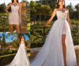 Sexy Short Wedding Dresses Unique Discount 2018 New Y Short Wedding Dresses with Detachable Skirt High Split Beaded Waist Lace Beach Bridal Gowns Vestidos De Noiva Wedding Dress