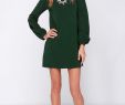 Shift Dresses for Wedding Guests Awesome Perfect Situation Dark Green Long Sleeve Shift Dress