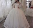 Ship Wedding Dress Fresh Long Sleeves Tulle Ball Gown Wedding Dresses with Lace Appliques 2019 New Trouwjurk Wedding Gowns Custom Made
