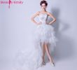 Short Beaded Wedding Dress Fresh Beauty Emily Y Short asymmetrical White Wedding Dresses