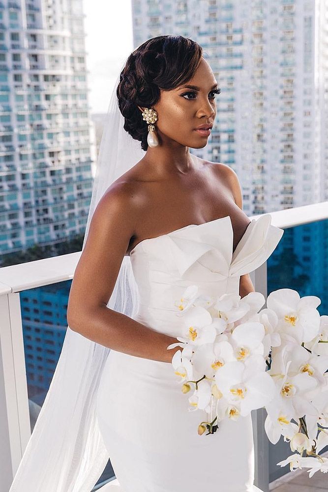 Short Black Wedding Dresses New Bridal Hairstyles 36 Black Women Wedding Hairstyles