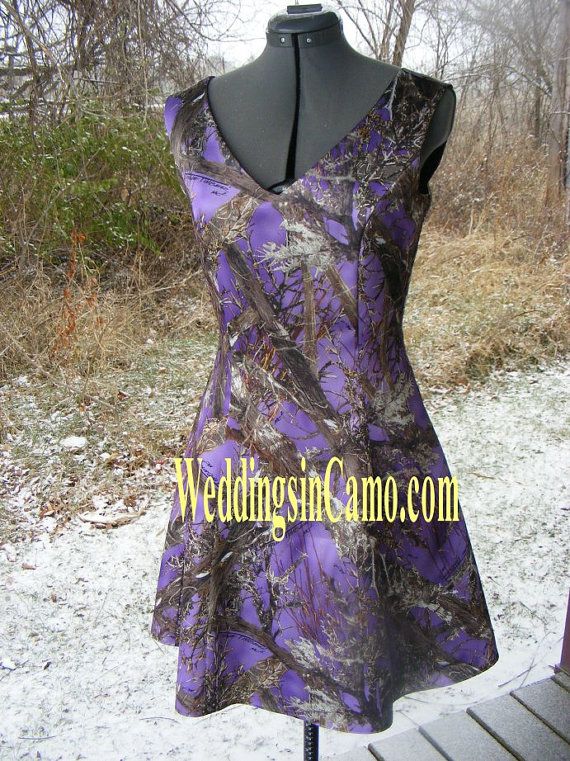 Short Camouflage Wedding Dresses Unique Short Camo Bridesmaid Sleeveless V Neck Great for Plus Sizes