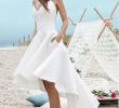Short Casual Wedding Dresses Fresh Simple Spaghetti Straps V Neck High Low Short Prom Dress