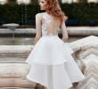 Short Casual Wedding Dresses Inspirational Discount High Low White organza Short Beach Wedding Dress Y Sheer Back Lace Appliques Summer Wedding Party Gowns Cheap Informal Bridal Gowns