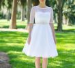 Short Colored Wedding Dresses Luxury White Wedding Dress Polka Dot Tulle Fabric Retro Style