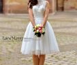 Short Cream Wedding Dresses New Short Wedding Dresses by Lacemarry