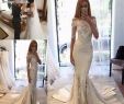 Short Designer Wedding Dresses Beautiful 2019 F Shoulder Mermaid Wedding Dresses with Short Sleeves Sweep Train Arabic Bride Gowns Robe Marriage