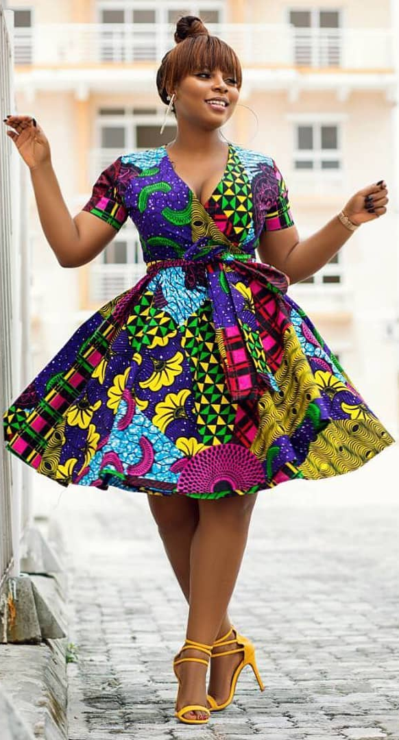 Short Dress Styles Inspirational African Print Short Dress African Fashion Ankara Kitenge