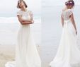 Short Flowy Wedding Dresses Best Of Aliexpress Buy Simple Short Sleeve White A Line