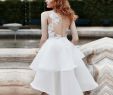 Short Informal Wedding Dresses Awesome Discount High Low White organza Short Beach Wedding Dress Y Sheer Back Lace Appliques Summer Wedding Party Gowns Cheap Informal Bridal Gowns