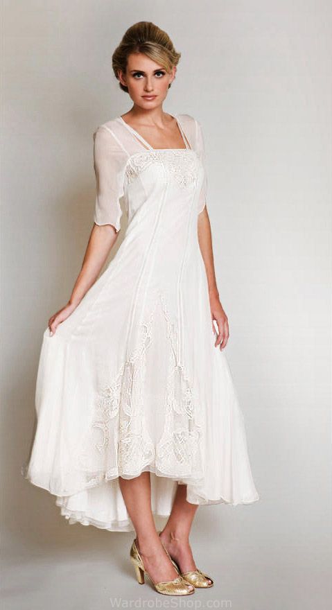 Short Ivory Wedding Dress Inspirational Romantic Vintage Weddings