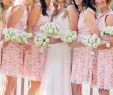 Short Pink Wedding Dresses Best Of Lovely Pink Short Bridesmaid Dresses for Juniors A Line Knee Length Lace Appliques with Sash Junior Maid Of Honor Gowns Home Ing Dress