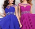 Short Purple Wedding Dresses Awesome Stunning Royal Blue and Purple Beaded Short formal Dresses