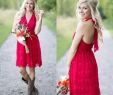 Short Red Bridesmaids Dresses Unique 2019 Y Country Bridesmaid Dresses Short Halter Neck Custom Made Backless Wedding Party Wear Cheap Maid Of Honor Gowns