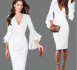 Short Wedding Dresses with Long Sleeves New Short formal Dresses New Y V Neck Long Sleeve Black