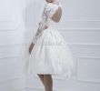 Short Wedding Dresses with Sleeves Fresh wholesale Cheap Lace Open Back Short Wedding Dress Long