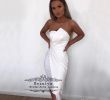 Short White Wedding Reception Dress Lovely Reizvolle Weiße Kurze Cocktailparty Kleider Einzigartige Trägerlose Satin Preiswerte Scharfe Länge Plus Größe Afrikanische 2018 formale