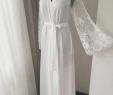 Silk and Lace Awesome Long Bridal Robe Lace Long Silk Robe Wedding Day Long