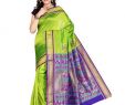 Silk Price Lovely ishin Green and Purple Art Silk Paithani Saree