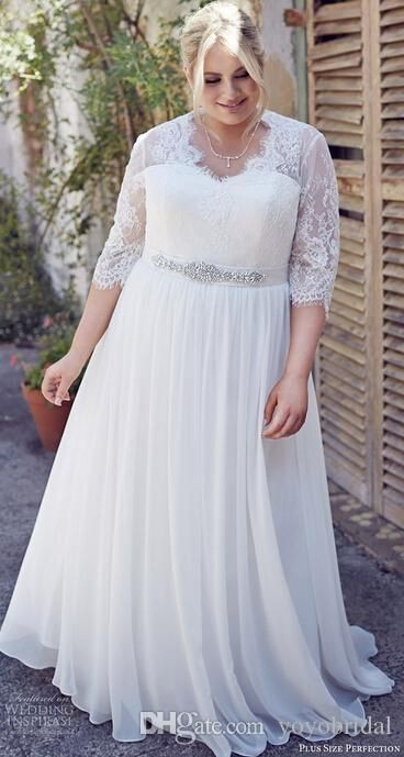 casual long sleeve wedding dresses vintage lace wedding dress plus size 3 4 long sleeves illusion exclusive