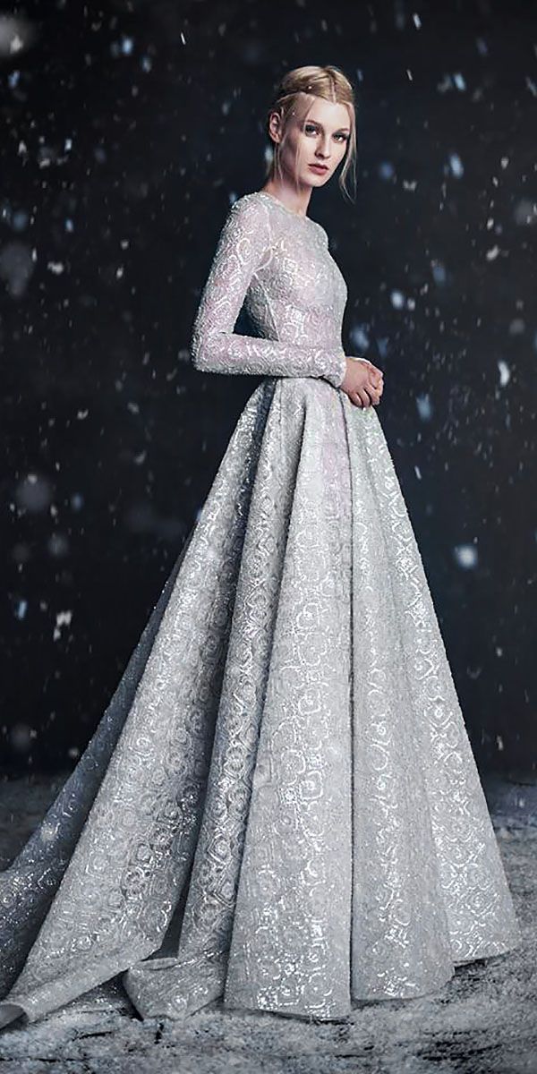 Silver Bridal Dresses Beautiful 24 Winter Wedding Dresses & Outfits