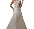 Silver Bridal Gown Lovely Mori Lee Voyage 6718 E Shoulder Taffeta Wedding Dress