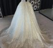 Silver Sequin Wedding Dress New A Line Sparkle Beach V Neck Sequins Ivory Wedding Gowns Rpd2106