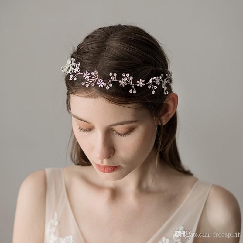 snowflake headpiece jewelry for bride silver