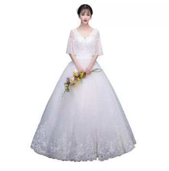 Simple Bride Beautiful Fashion Wedding Dress Bride Marry Simple