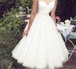 Simple Knee Length Wedding Dresses Beautiful Discount Lace Tea Length Beach Wedding Dresses 2019 Vintage Sheer Neck Ivory Tulle A Line Country Style Short Bridal Gowns Monique Wedding Dresses