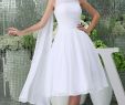Simple Short Wedding Dresses New Simple Short White Custom Wedding Dress Wedding