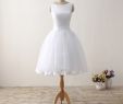 Simple Short Wedding Dresses Unique Simple Cheap Short Wedding Dresses 2017 White Knee Length Wedding Bridal Gowns Sleeveless Scoop Neck Bow Back Robe De Mariage Women Special Occasion