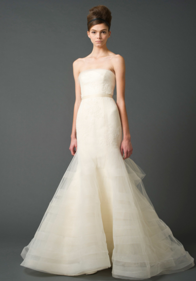 Simple Strapless Wedding Dresses Beautiful Vera Wang