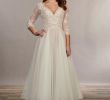 Simple Tea Length Wedding Dresses Beautiful Marys Bridal Mb3074 Lace Up Back Tea Length Bridal Dress