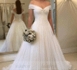 Simple Wedding Dresses for Eloping Awesome Simple F the Shoulder A Line Wedding Dresses Bw